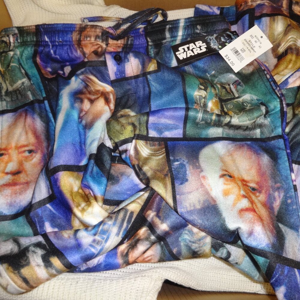 STAR WARS MENS PAJAMA PANTS SIZE MEDIUM NWT